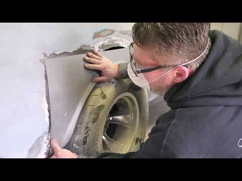 Patch Panels on 1955 Chevy Gasser Radius Wheel Wells