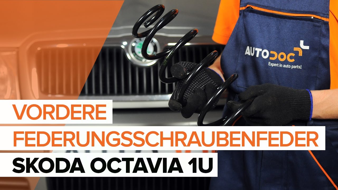 Wie Skoda Octavia 1U Federn vorne wechseln - Anleitung