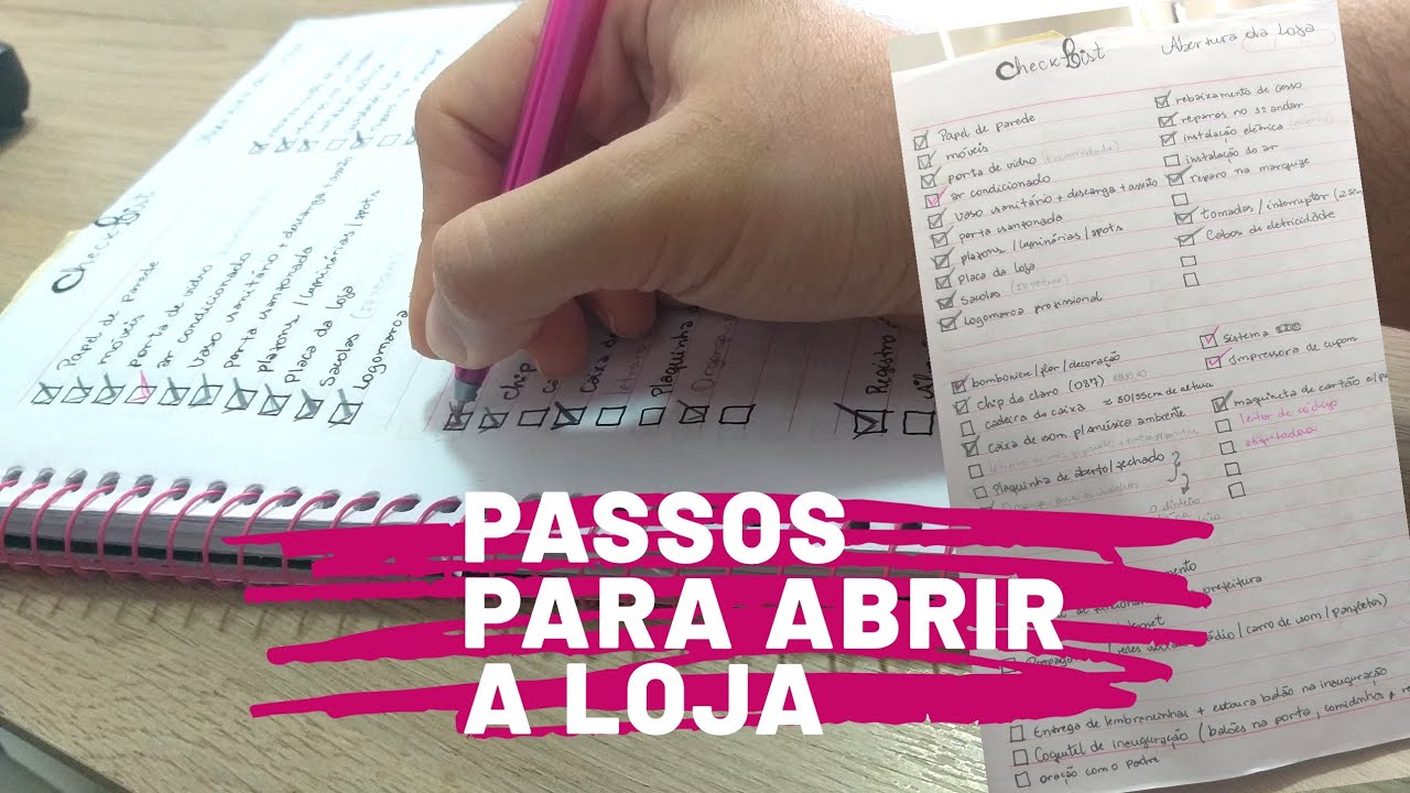 Planejamento para abrir a Loja Física | CHECKLIST