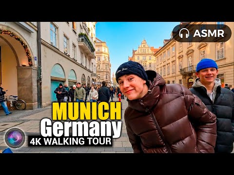 MUNICH 🇩🇪 Germany 4K Walking Tour | Karlsplatz to Marienplatz & Frauenkirche [HDR]
