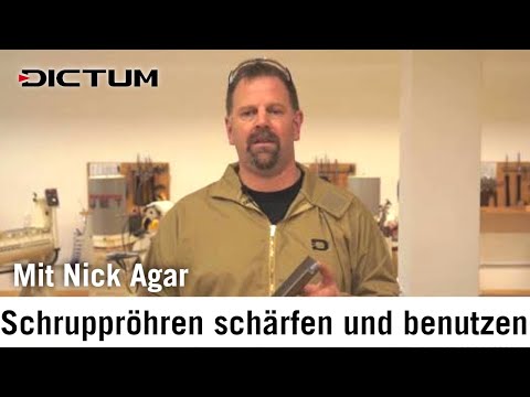 Sharpening roughing gouges with Nick Agar - DICTUM sharpening tips for the woodturning workshop