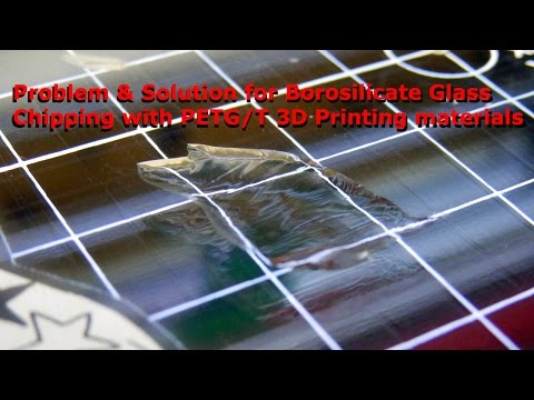 Round glass(borosilicate glass for 3d printer) video