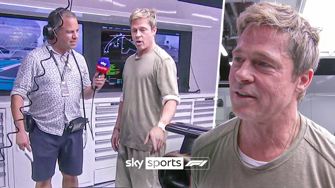 Ted Kravitz MEETS F1 movie star Brad Pitt 🤝🎬