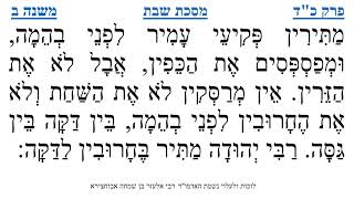מסכת שבת פרק כ"ד משנה ב