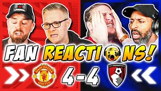 Download lagu Man United Fans GUTTED 🤣 Reactions to Man United 4-4 Bournemouth | Premier League Fan Reactions mp3