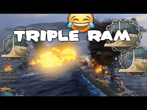 3x rams 400k damage in a Nelson on Narai || World of Warships