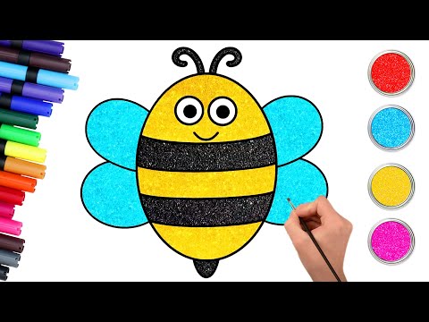 NOVO! Como desenhar uma abelha passo a passo | Easy Drawing | Chiki Art Brasil