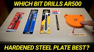 Which Drill Bit Is BEST For Hardened Steel Plate Or Stainless? Find Out