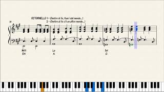 DENTRO DI TE FUORI DAL MONDO - SPARTITO IN DESCRIZIONE