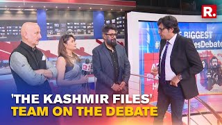 The Kashmir Files Team On Arnab Goswami's Debate; Anupam Kher, Pallavi Joshi & Vivek Agnihotri Speak video
