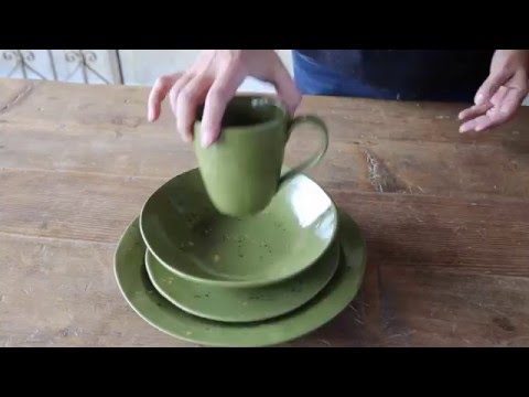 Fresco Dinnerware Collection Moss Green
