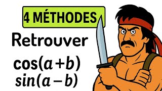 Retrouver les formules de trigo sans les apprendre