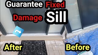 How To Repair a Damaged Sill, Step By Step