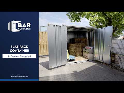 Secure Outdoor Storage Unit – Galvanised Steel - Image 2