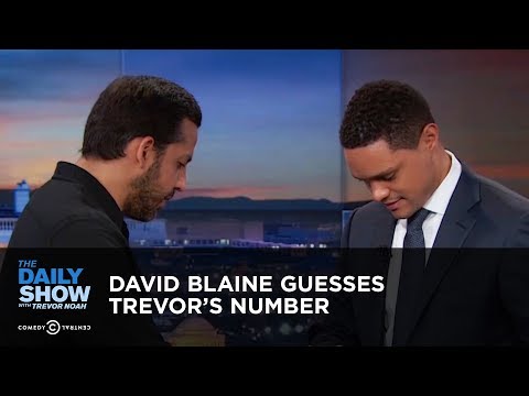 David Blaine Guesses Trevor's Number - Between the Scenes | The Daily Show