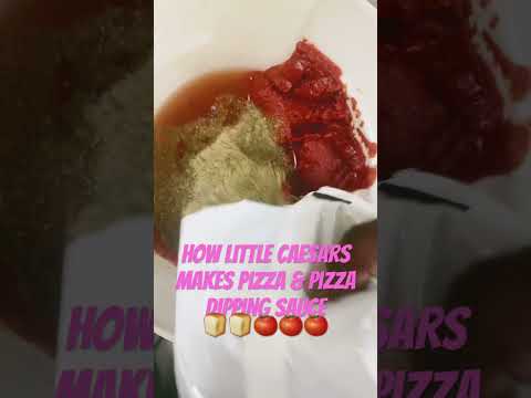 How Little Caesars Makes pizza + Pizza Dipping Sauce🍕🍞🍅