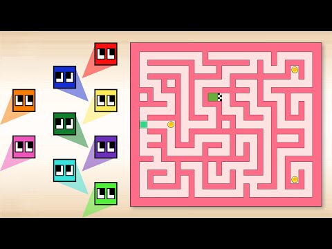 Maze Race - Square Race in the Labyrinth | Square League