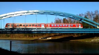 preview picture of video 'Wendlandbahn BR 628 überquert den Elbeseitenkanal bei Wendisch Evern'