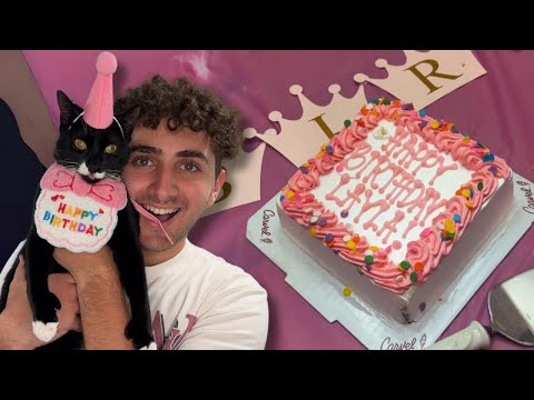 I threw my cat a birthday party...