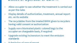 4 2  Biomedical Waste Management  Collection & Segregation