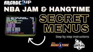 Arcade 1UP NBA Jam/Hangtime Secret Menus Explained