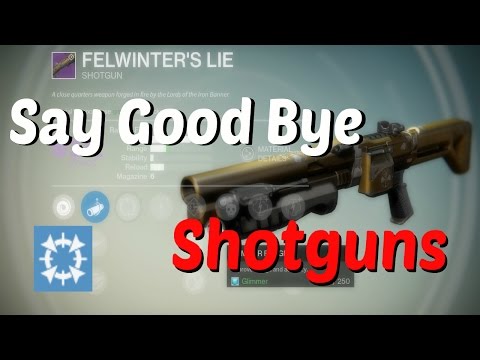 Goodbye Shotguns.....