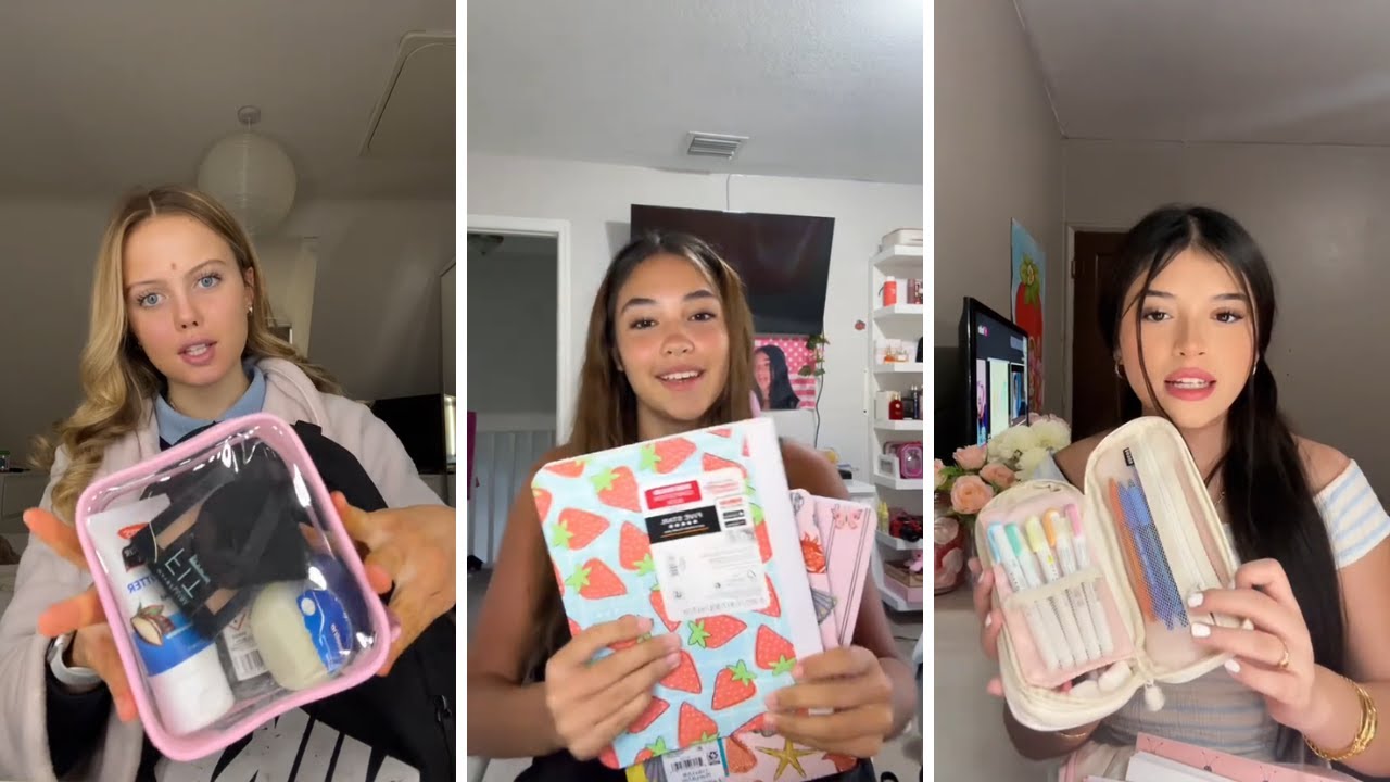 Whats in My Backpack ? | TikTok Compilation 8