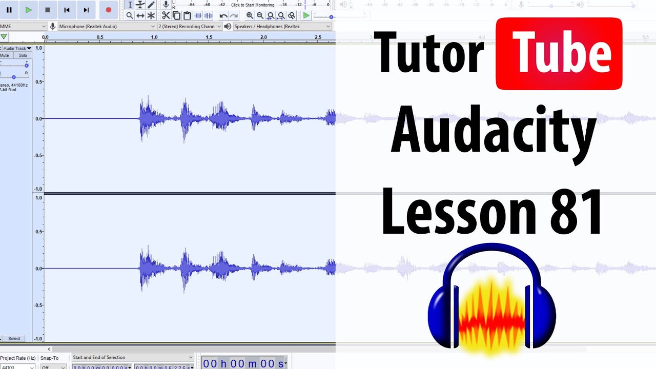 Audacity Tutorial - Lesson 81 - Audacity Forum