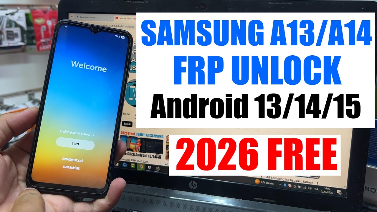 Samsung A13/A14 FRP Bypass 2026, Google Account Remove | A13, A14 5G FRP Android 13:14:15