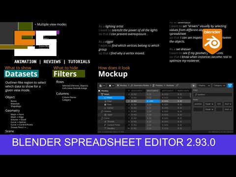 Blender spreadsheet editor is going to be epic it just needs time to mature.