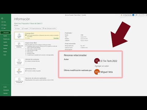 How to change author and last modified in Excel