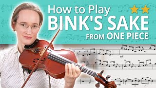 Download lagu How to play Bink's Sake from One Piece | Intermediate Violin Tutorial with Sheet Music mp3