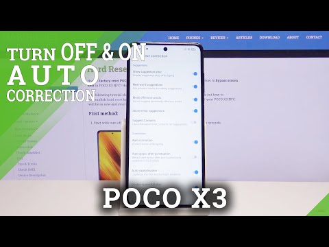 How to Activate Autocorrect in POCO X3 – Words Correction