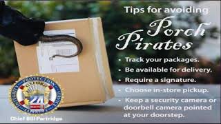 Crime Prevention Trips for Holiday Packages
