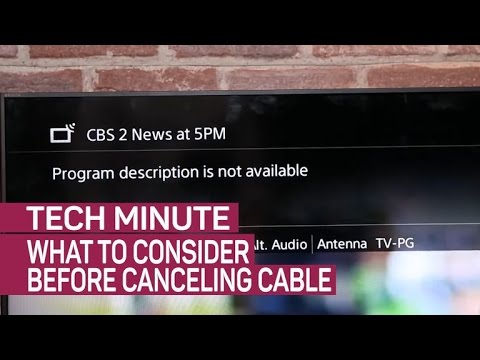 What to consider before canceling cable