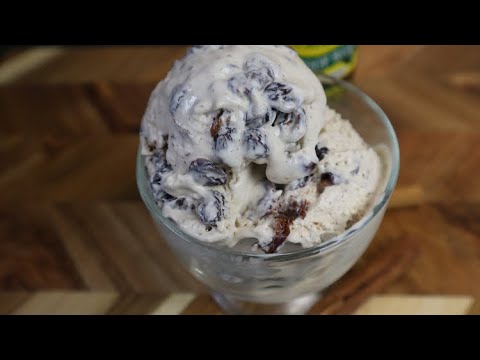 THE MOST DELICIOUS JAMAICAN RUM & RAISINS ICE-CREAM | ICE CREAM RECIPE