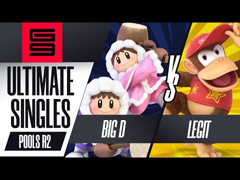 Big D (Ice Climbers) vs Legit (Diddy Kong) - Ultimate Singles Pools Winners QF  - Genesis 9