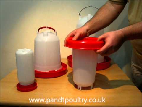 Plastic chicken drinkers