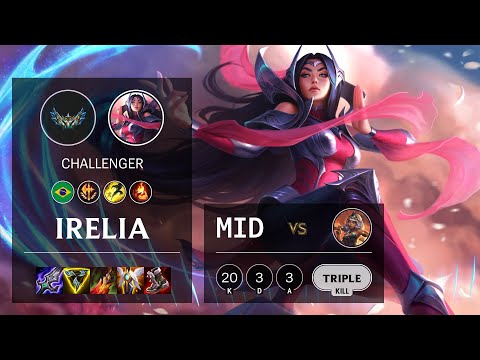 Irelia Mid vs Qiyana - BR Challenger Patch 12.3