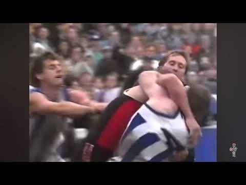 Tony Lockett vs Mick Martyn Clash