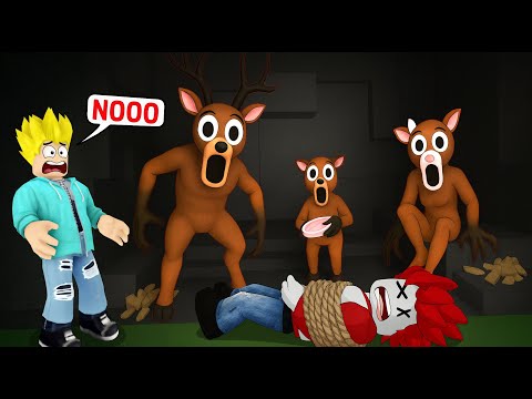 Meet MONSTER DEER Family ?? ROBLOX 99 NIGHTS IN THE FOREST