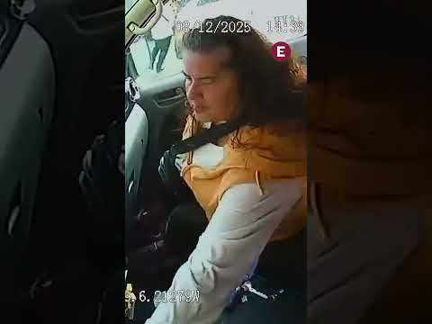 Captan el momento en que una mujer roba fajo de billetes a chofer de combi en el Estado de México