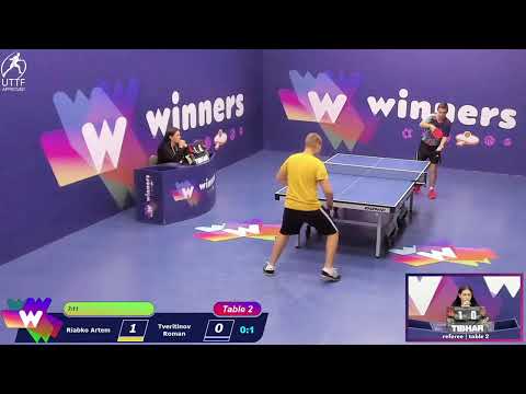 Winners League 23.10.21 Riabko Artem - Tveritinov Roman 19:30