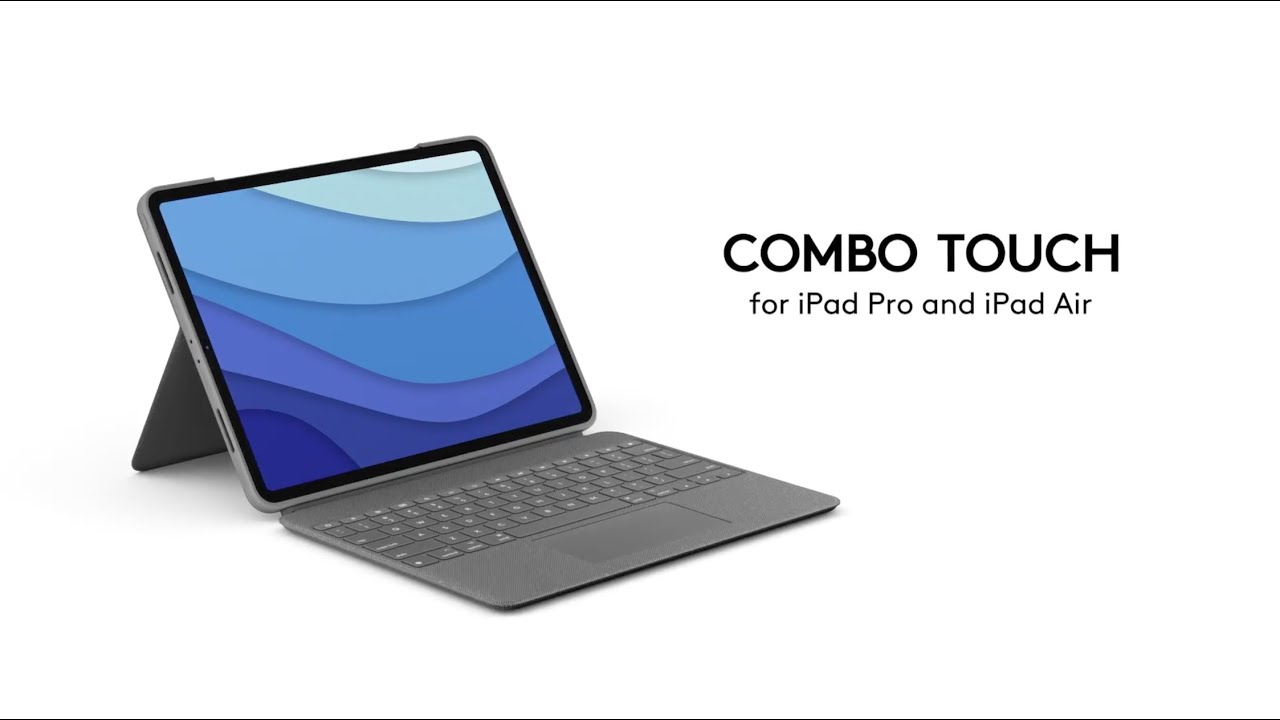Logitech Combo Touch Backlit Keyboard Case for Apple 11" iPad Pro 1st, 2nd, and 3rd Gen (Oxford Gray)