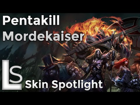 Pentakill Mordekaiser - Skin Spotlight - Pentakill Collection - League of Legends