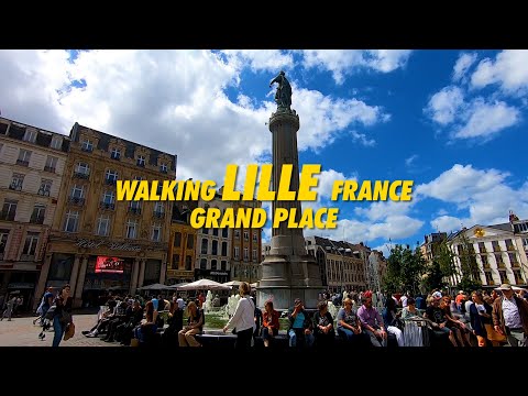 Walking LILLE France GRAND PLACE 2022 - Walking Tour LILLE France - Place du Général de Gaulle