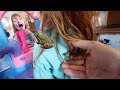 pet FROG on PiRATE iSLAND ?  Beach Vacation Barbie Dream Camper! Adley pretend play & swimming pool