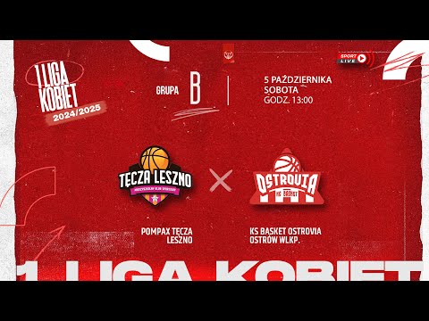 Pompax Tęcza Leszno - KS Basket Ostrovia Ostrów Wlkp. (1 LK)
