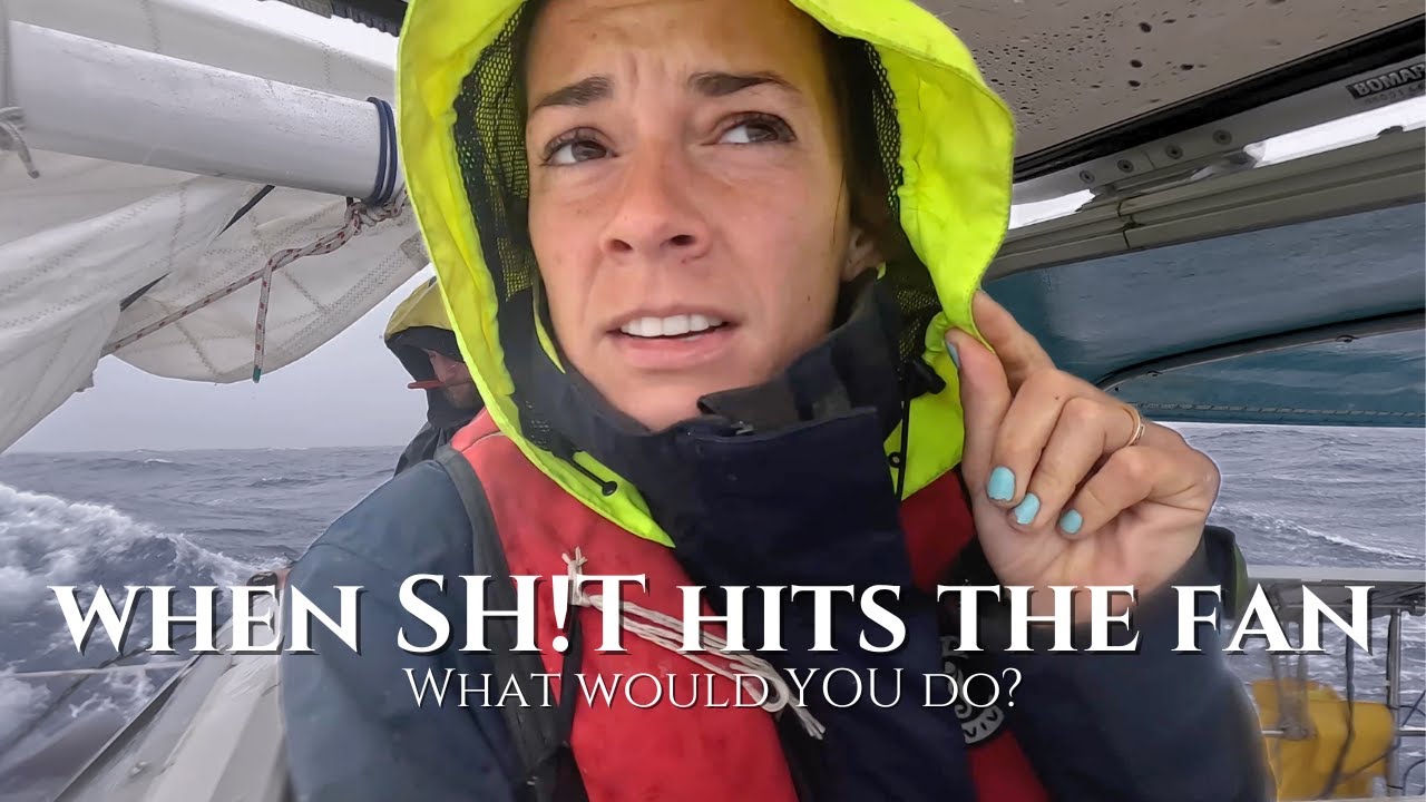 Sailing through a Gale! 40+ knots and 20 foot seas!