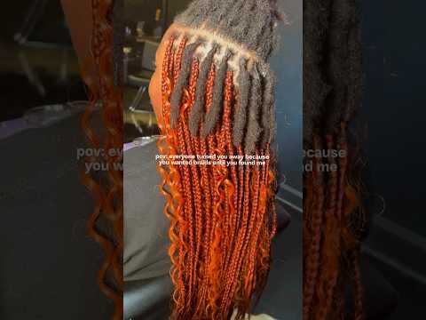 Yes loc girlies can get box braids over locs 🔥🤗  #locs #braids #locstyles #locextensions #locjourney